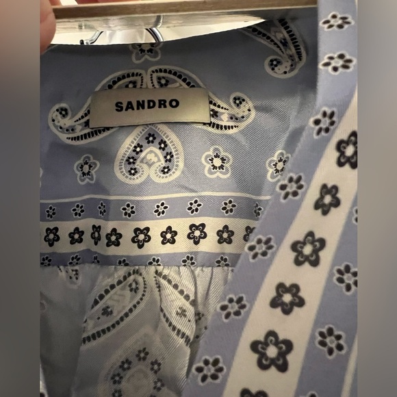 Sandro wrap paisley dress - Picture 3 of 3